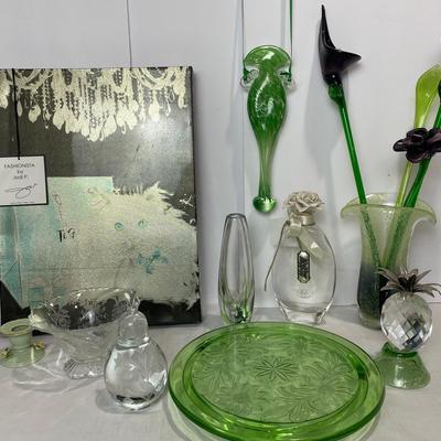 Swarovski Pineapple Crystal and Vintage Cellini Collection, Seaweed Vase And More