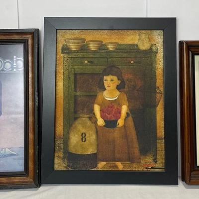 Mayfield Parrish And Douglas Volk Prints With Americana Folk Print