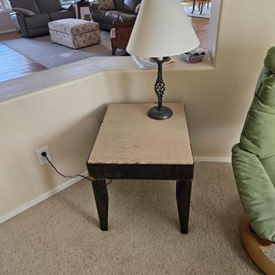 Sale Photo Thumbnail #101: Heavy Duty Steel & Stone Table