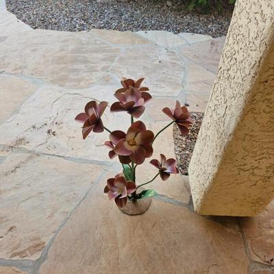 Metal Flower Sculpture
