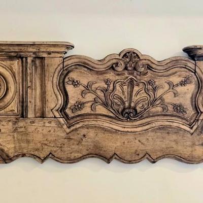 Antique wedding cart panel France 19th C. 
