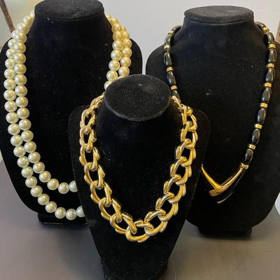 3 Gorgeous Costume Jewelry Necklaces 