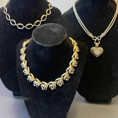 3 Costume Jewelry Necklaces