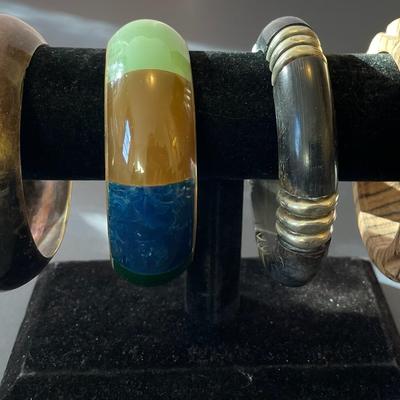 4 Vintage Bangle Bracelets