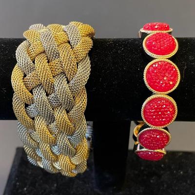 2 Costume Jewelry Bracelets 