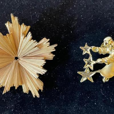 2 Costume Jewelry Broaches