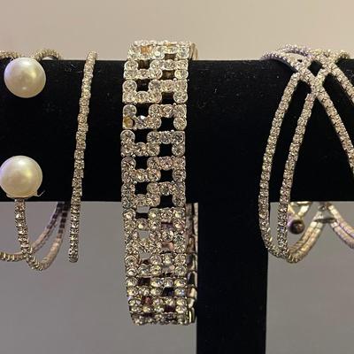 3 Lovely Rhinestone Bracelets