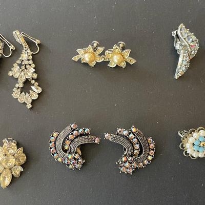 6 Pairs Beautiful Costume Jewelry Earrings