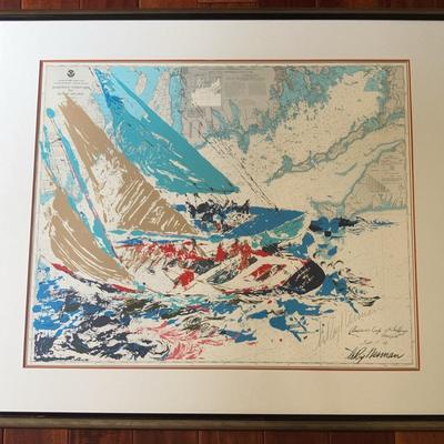 Leroy Neiman, "America's Cup" Signed Serigraph w/ COA