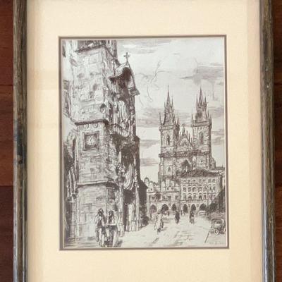 W. E. Walluer, “Tyn Church, Prague” Artist Print