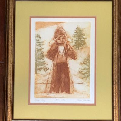 Joan Purcel, “Little Skier” Artist Proof