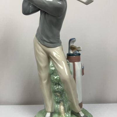 Lladro "Golfer Man" - Signed 