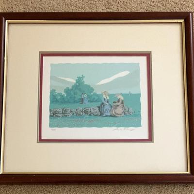 Sue Kay, "Sharing Stories" Original Serigraph, Signed Limited Edition w/COA