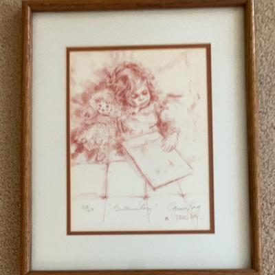 Connie King, "Bedtime Story" Limited Edition Reproduction, Signed, w/COA