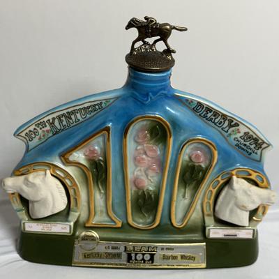 Jim Beam Decanter -100 Year Anniversary Kentucky Derby