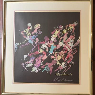 LeRoy Neiman, “Boston Marathon - The Race” Signed Lithograph w/ COA