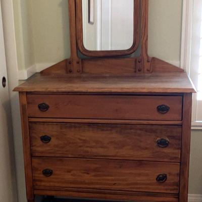Vintage Dresser w/ Swivel Mirror