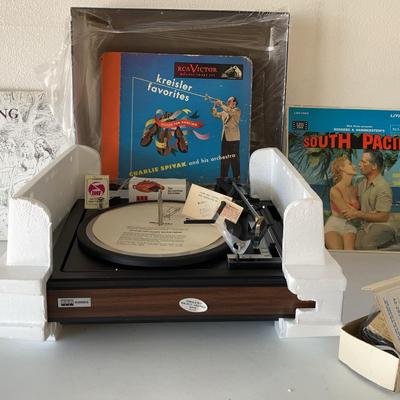 Vintage Turntable & Records 