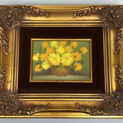 Small Floral Painting - Signed
