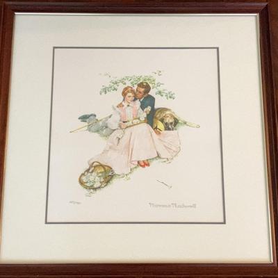 Norman Rockwell, Four Ages Of Love Series - "Flowers in Tender Bloom" w/ COA
