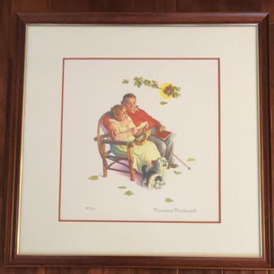 Norman Rockwell, Four Ages Of Love Series - "Fondly Do We Remember" w/ COA