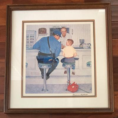 Norman Rockwell, “The Runaway”  Museum Piece - Signed w/COA