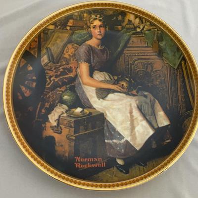Norman Rockwell “Dreaming In The Attic” Plate w/COA