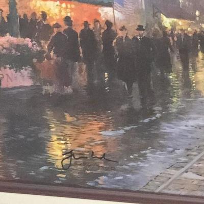 Thomas Kinkade, San Franscico Market Street 28x 24 