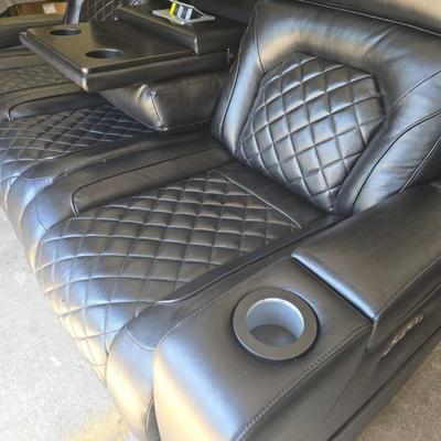 7 foot reclining Leather electric sofa