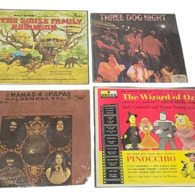 Albums, Three Dog Nights, Mamas and Papas, The Wizard of Oz, Swiss Famiuly Robinson 