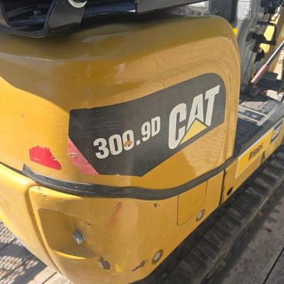 Cat 300.9D Mini Excavator with 400 hrs. 4’ digging depth and plenty of power for the size. Able to store in a garage with the ROPS removed.