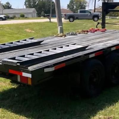 1989 Gooseneck flat deck 16 foot