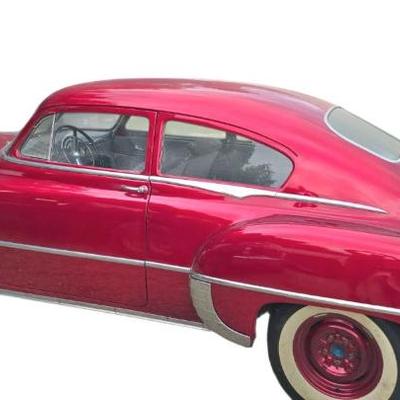 1949 Silver Pontiac Streak Candy Apple paint job 