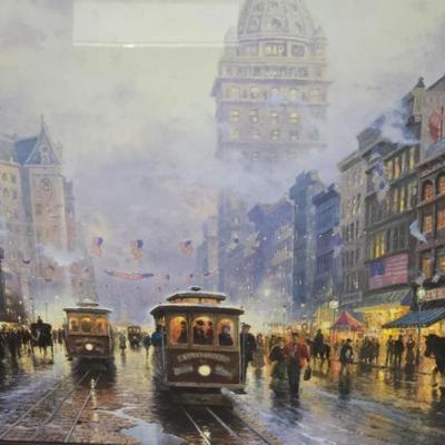 Thomas Kinkade, San Franscico Market Street 28x 24 