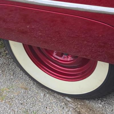 1949 Silver Pontiac Streak Candy Apple paint job 