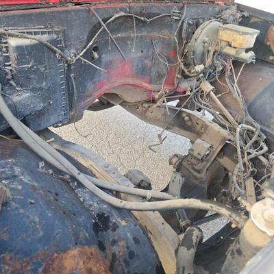 84’ Square body cab and chassis parts truck. 