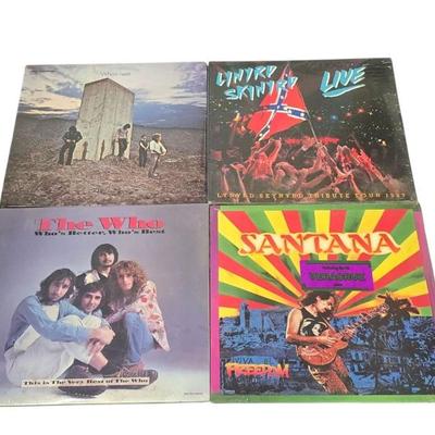 Albums, Lynard Skynyrd, The Who, Santana 