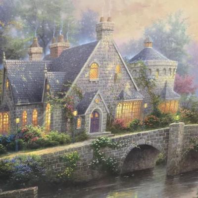 Thomas Kinkade, Lamplight Manor 28x42