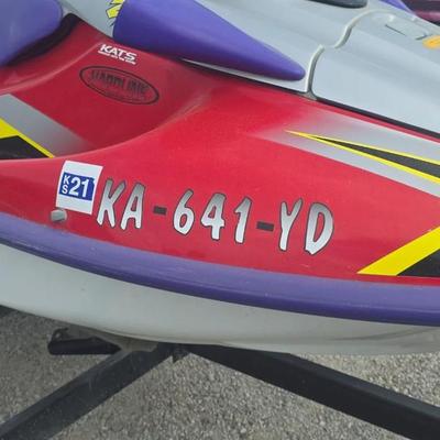 Kawasaki Jet Ski with Yacht club trailer