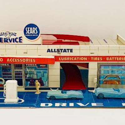 1950’s tin Marx Sears Allstate Service Center 