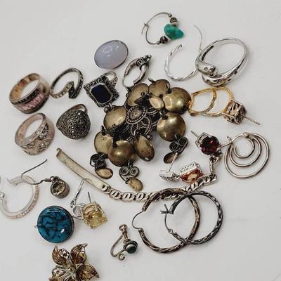 Craft Or Repair Sterling Jewelry Lot 80g