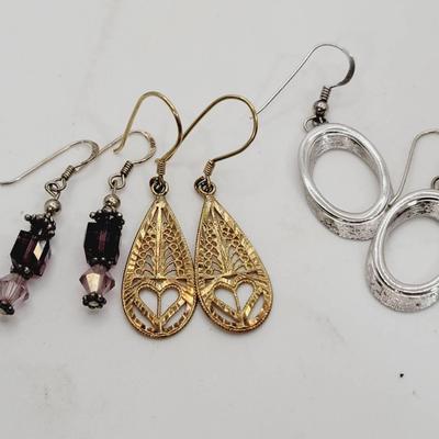 3pr Sterling Wolk Weekend Earrings Mixed Style