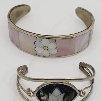 Mexico Shell Inlay Bracelets Child Teen Size 