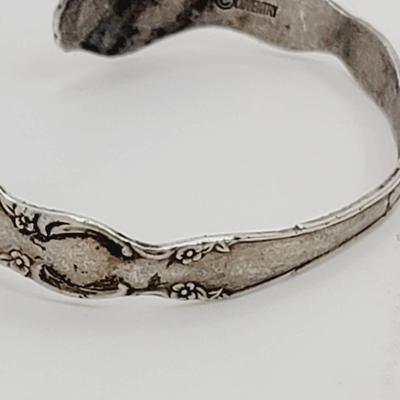 Sarah Coventry Silver Plate Spoon Cuff Bracelet