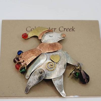Coldwater Creek Holiday Bear Motion Pin