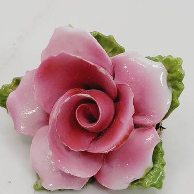 Thorley England Ceramic Bone China Rose Pin