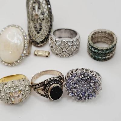 Craft Lot Tlc Rings Missing Or Damaged Stones