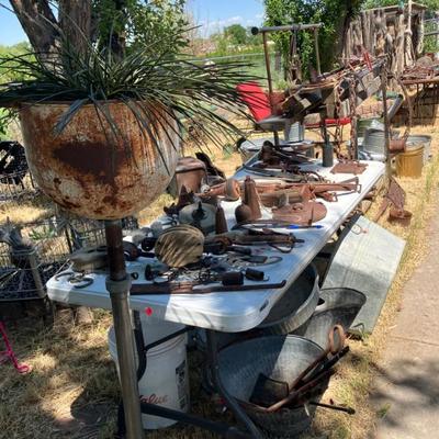 Sale Photo Thumbnail #63: We have a large selection of “rusty and crusty” implements and pieces 
