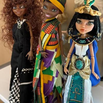 Various Dolls and Monster High Cleo Doll
