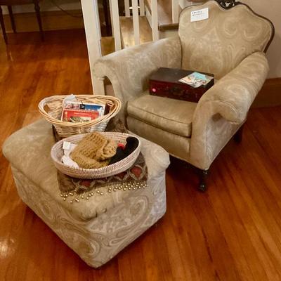 Chair with ottoman
